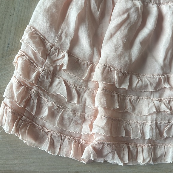 Mini Boden baby pink ruffle mini skirt 9-10 - Picture 3 of 5